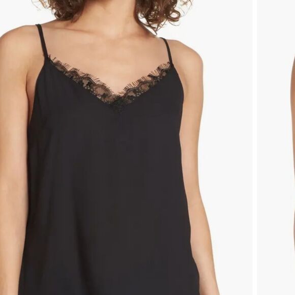 Express Black Polyester Camisole Tank Top, Adjustable Straps, XS - Picture 4 of 9